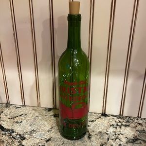 Fresh Cut Christmas Trees Light Up Decorative Bottle